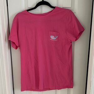 Vineyard Vines Bright Pink Short Sleeve Tee
